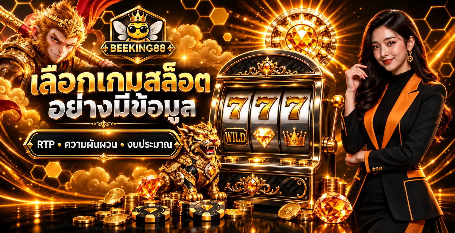 BEEKING88 เลือกสล็อตจาก RTP ความผันผวน และงบ